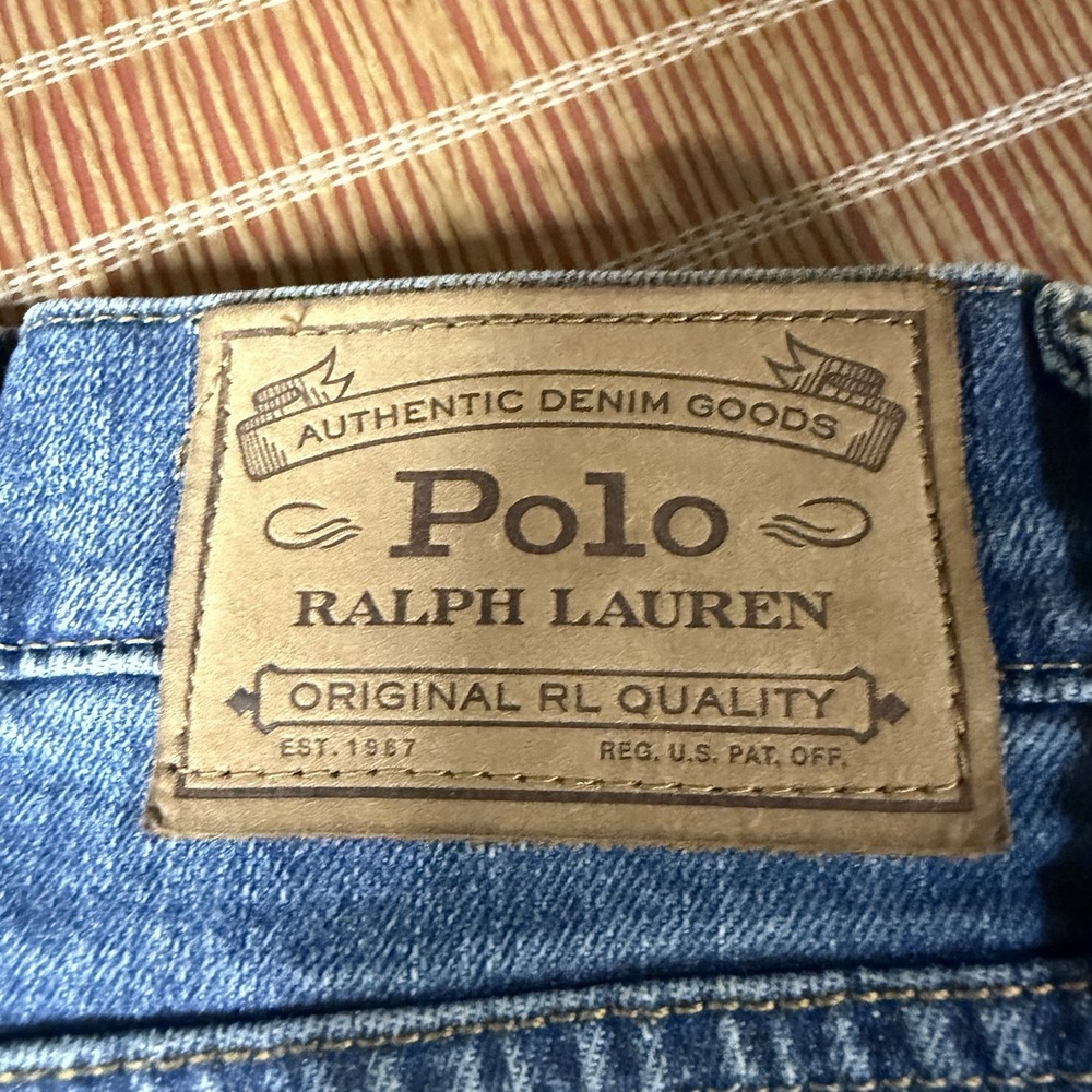Polo Ralph Lauren Jeans Men's 40 x 30 Varick Slim Straight Medium Wash Denim - Picture 3 of 7